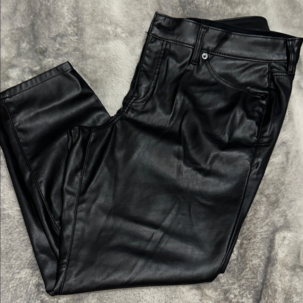 Torrid Black Faux Leather Pants